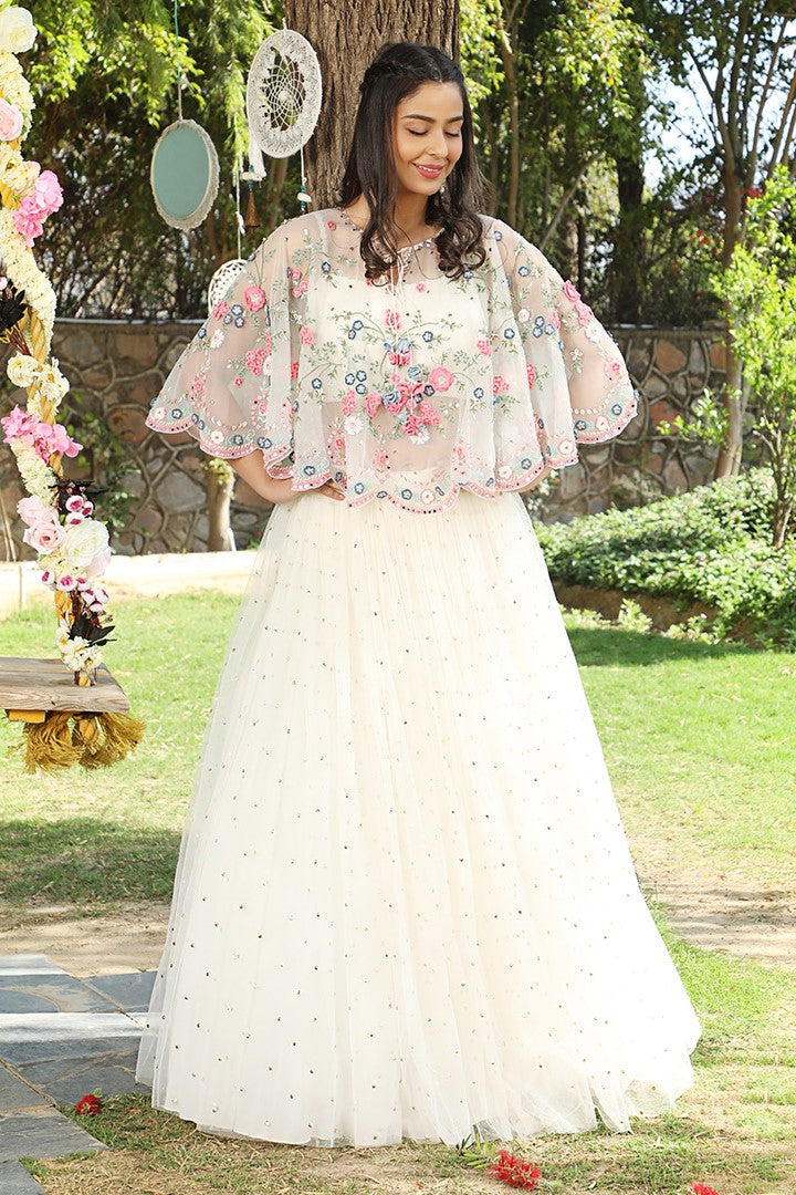 Poncho 2025 lehenga dress