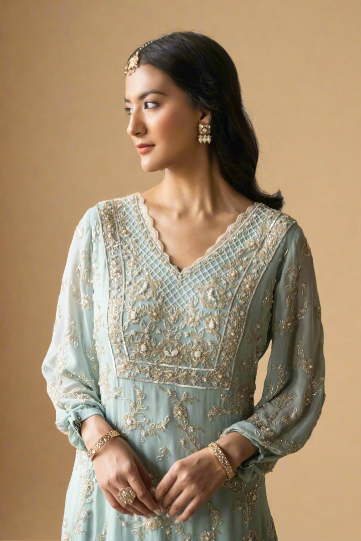 Blue Mirella Kurta Set