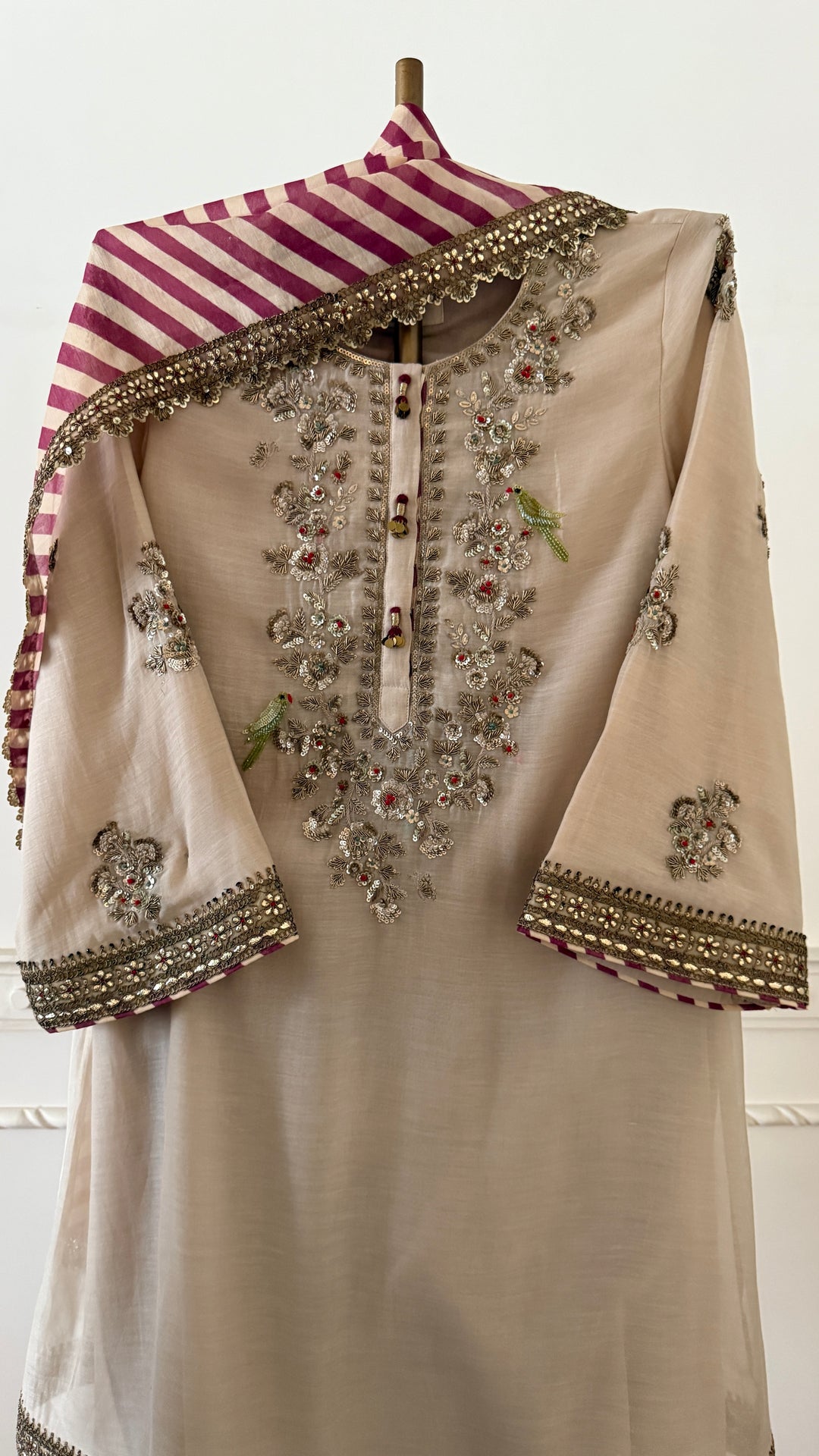 Beige Noor E Summer Kurta Set