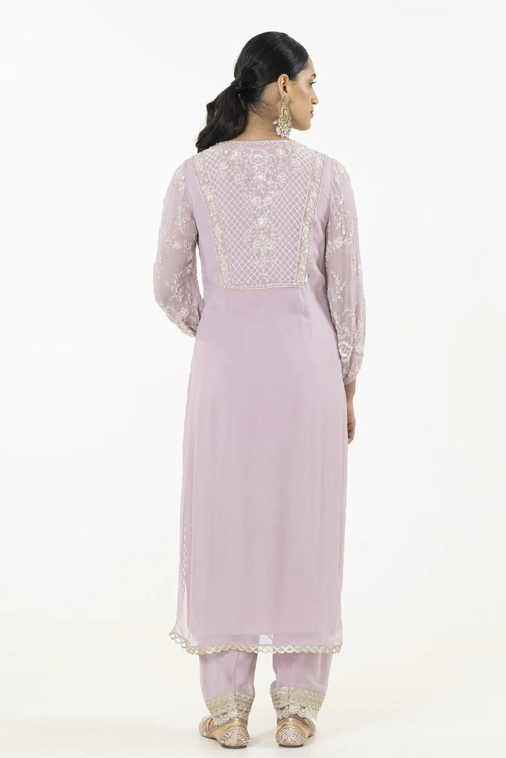 Lavender Mirella Kurta Set (Ready To Ship)