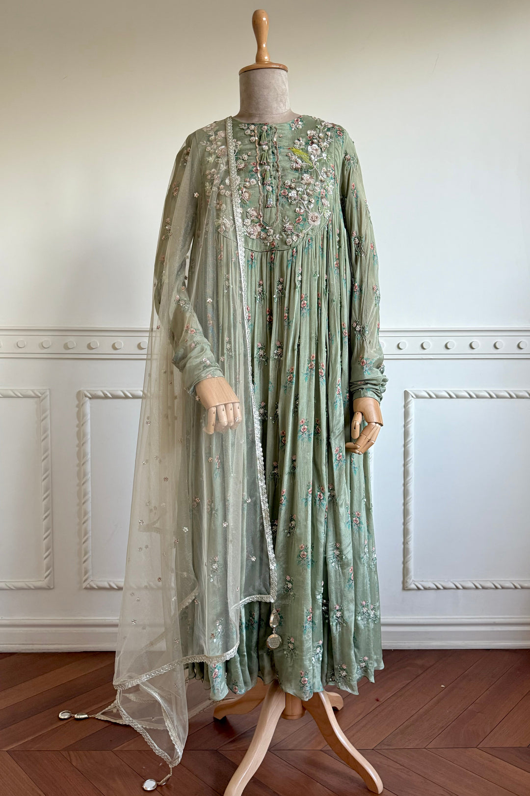 Bow Print Anarkali (Sale)