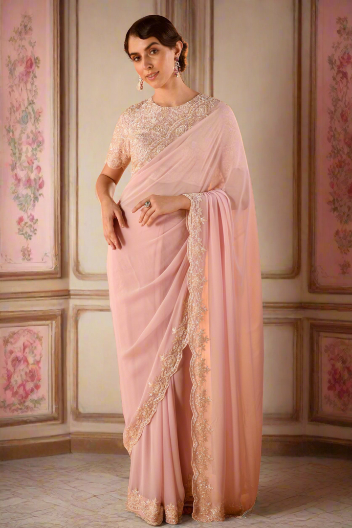 Pink Chandelier Saree