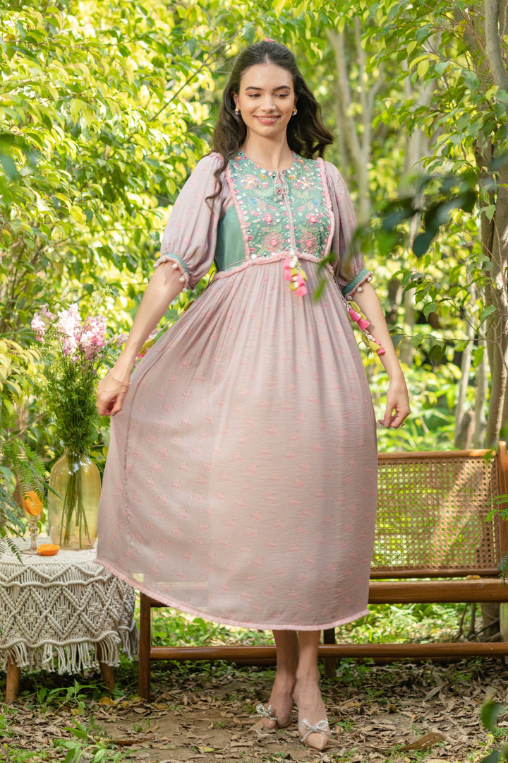 Pink Gypsy Cube Dress (Ready To Ship)