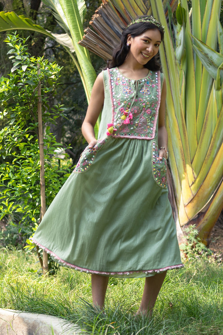 Moss Green Magic Dress