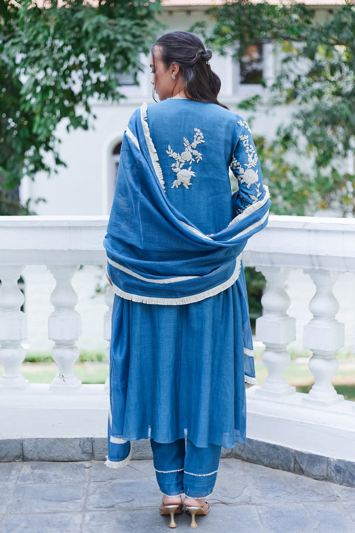 Ambar Blue Muse Kurta Set