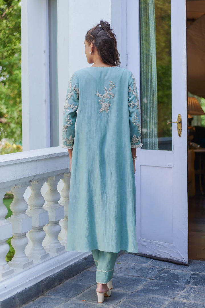 Fall Green Muse Kurta Set