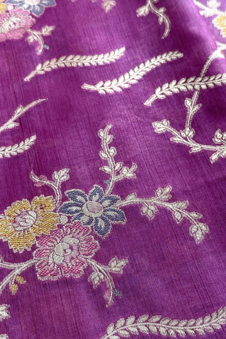 Purple Mrinal Silk Saree (Ready To Ship)