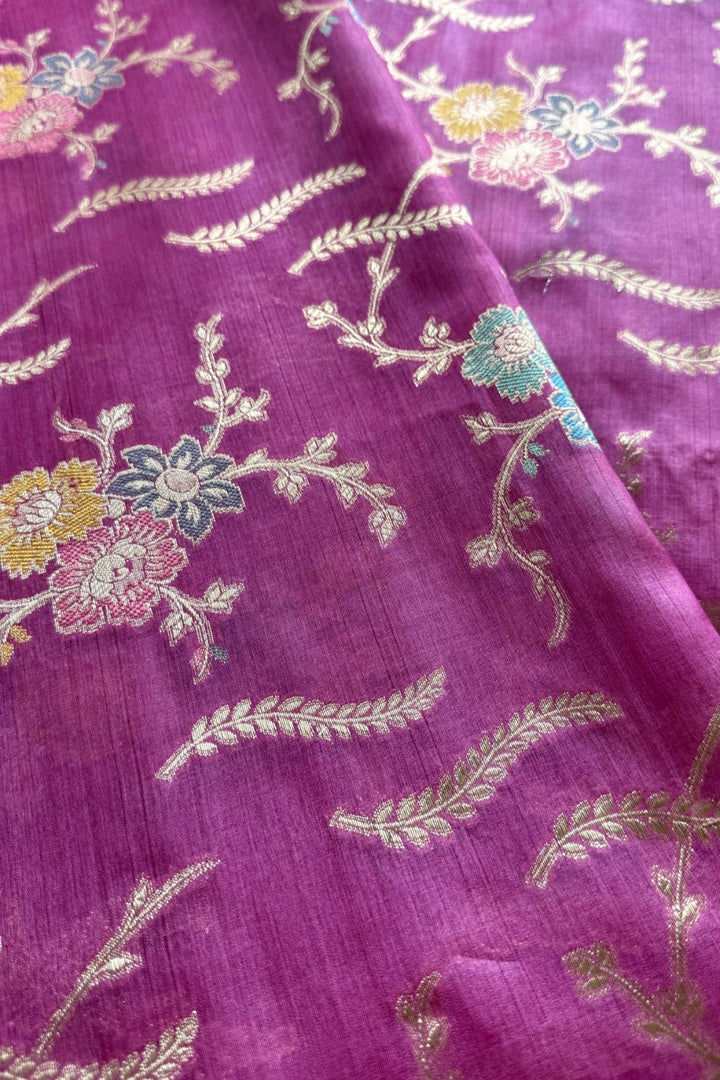 Purple Mrinal Silk Saree (Ready To Ship)