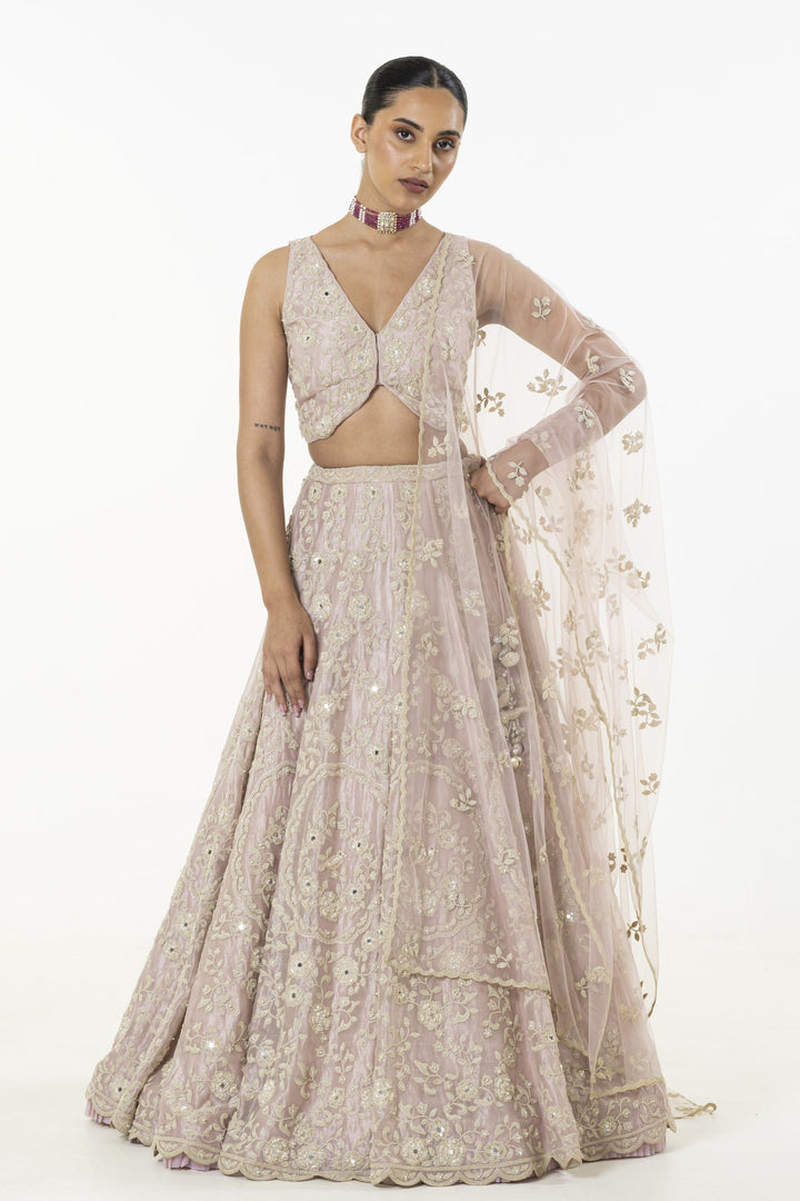 Pink Sparkling Dori Lehenga ( Ready To Ship )