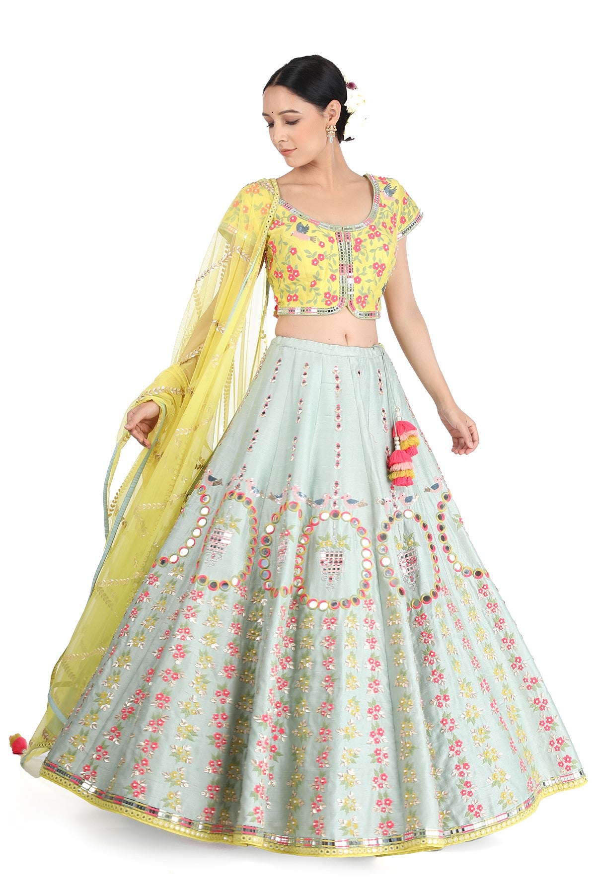 Seemly Cold Shoulder Blouse And Ghagra (P291), Age: 15-50 at Rs 750/piece  in Pune