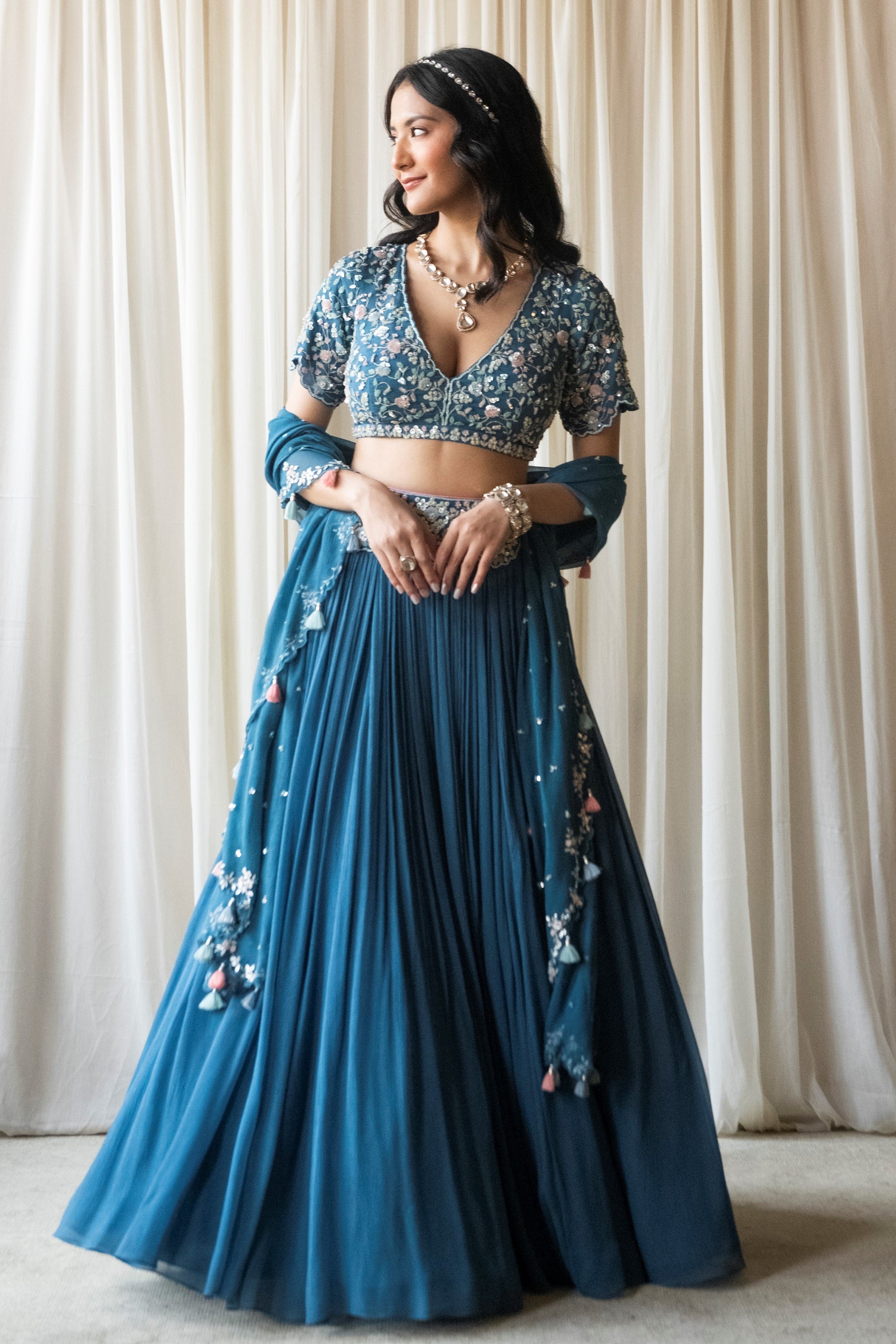 Breathtaking Banarsi Silk Lehenga Choli for Wedding or Engagement