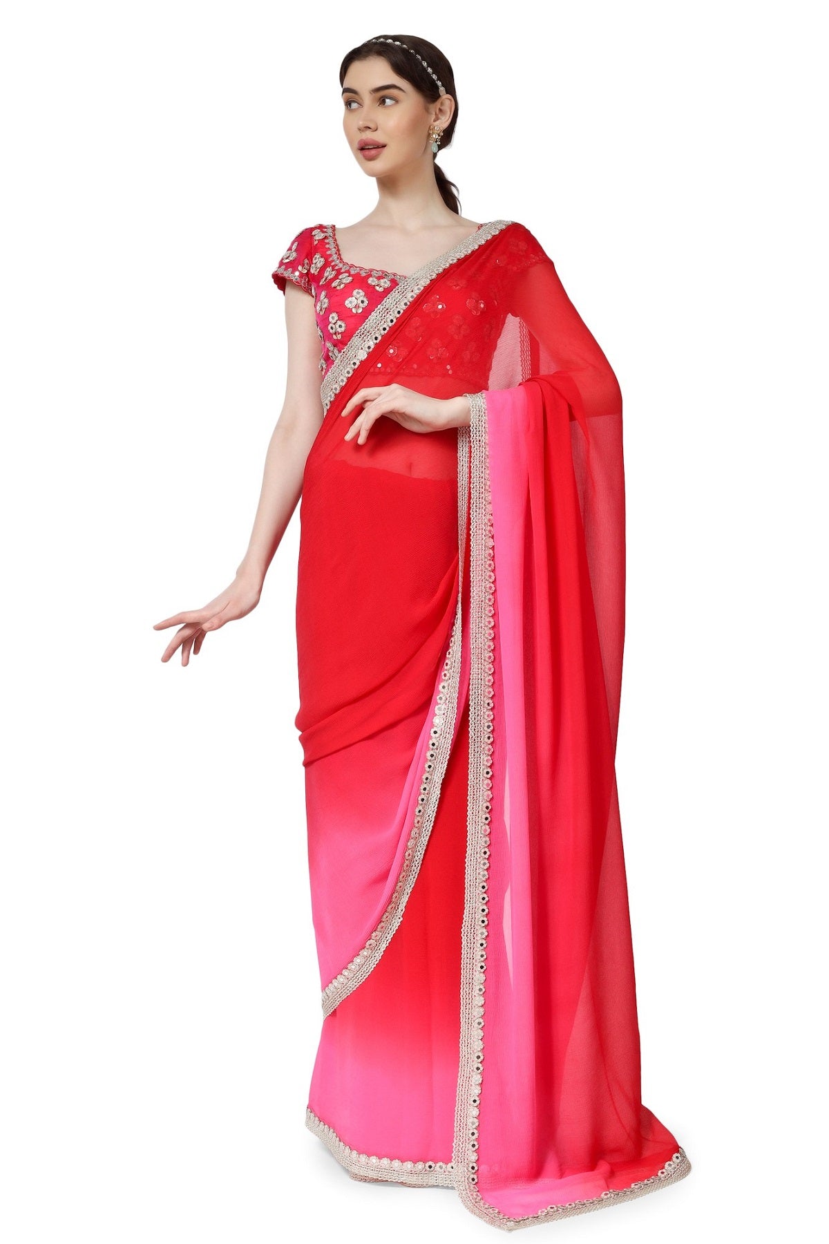 Buy Diwali Festival Wear Net Plus Size Sarees Online for Women in USA